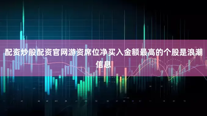 配资炒股配资官网游资席位净买入金额最高的个股是浪潮信息